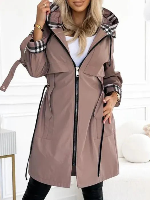 Popper-Front Coat by Eleanor Vale