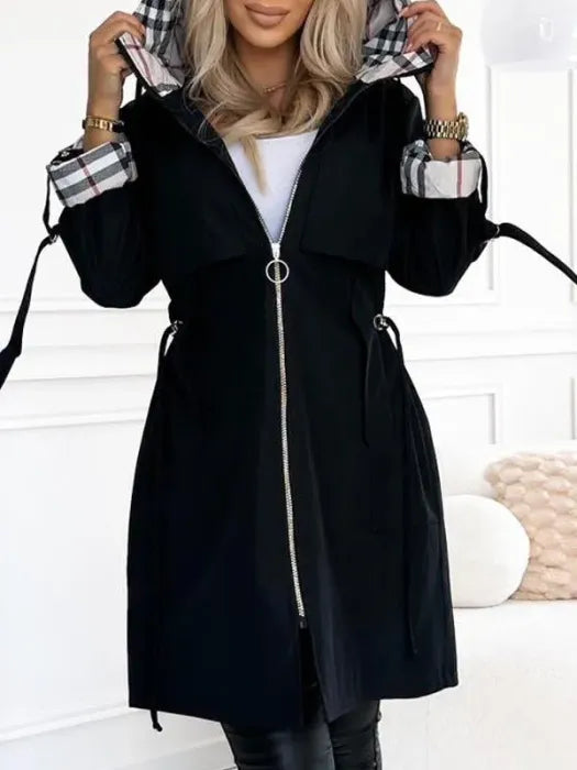 Popper-Front Coat by Eleanor Vale