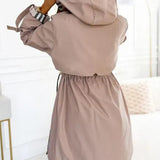 Popper-Front Coat by Eleanor Vale