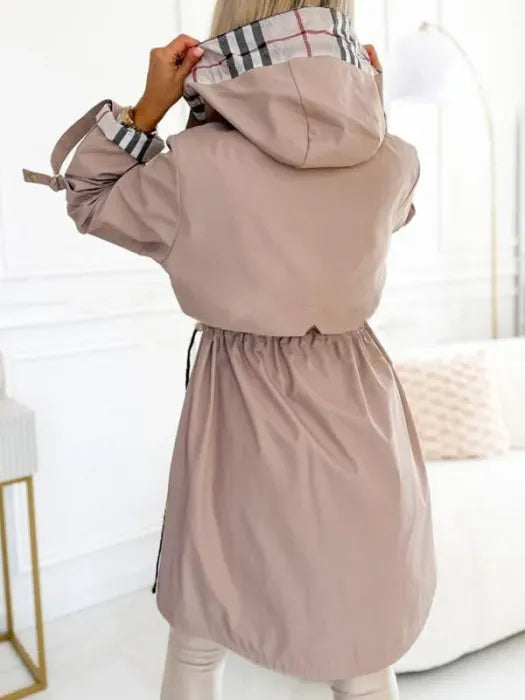 Popper-Front Coat by Eleanor Vale