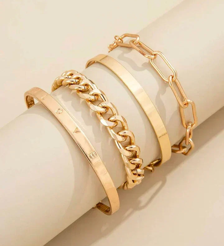 Mixed-Chain Bracelet by Eleanor Vale