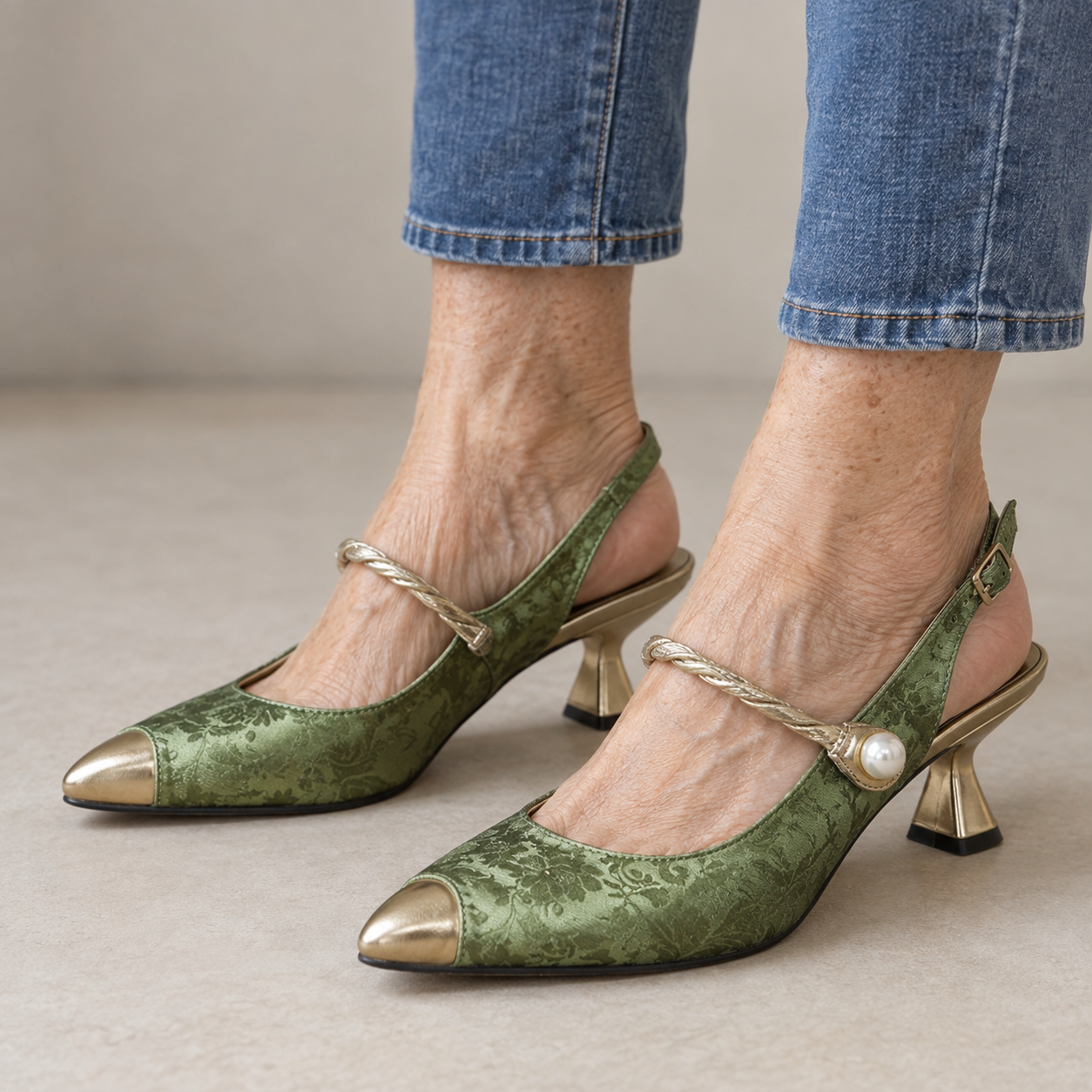 Savana - Pearl-Strap Heels