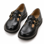 Aurora - Double-Buckle Mary Janes with Platform Sole