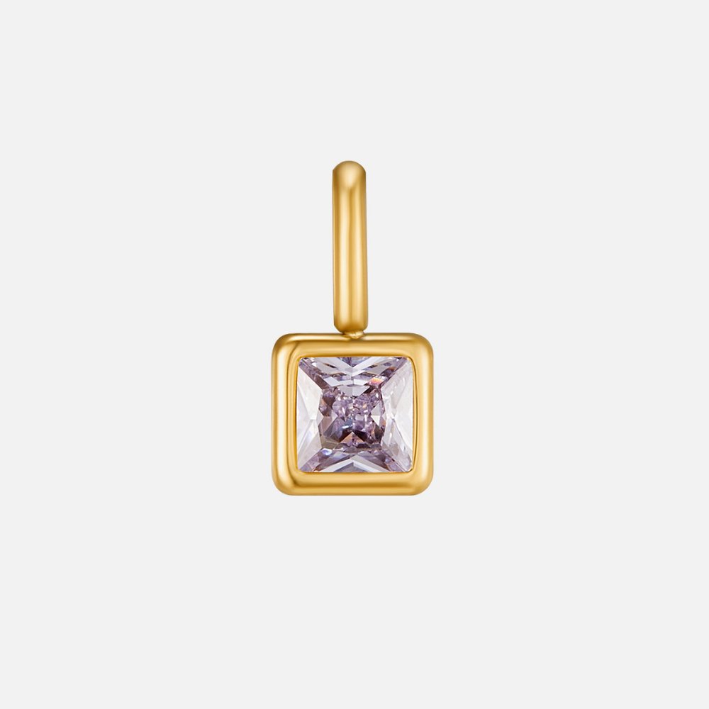 Square-Bezel Necklace by Eleanor Vale