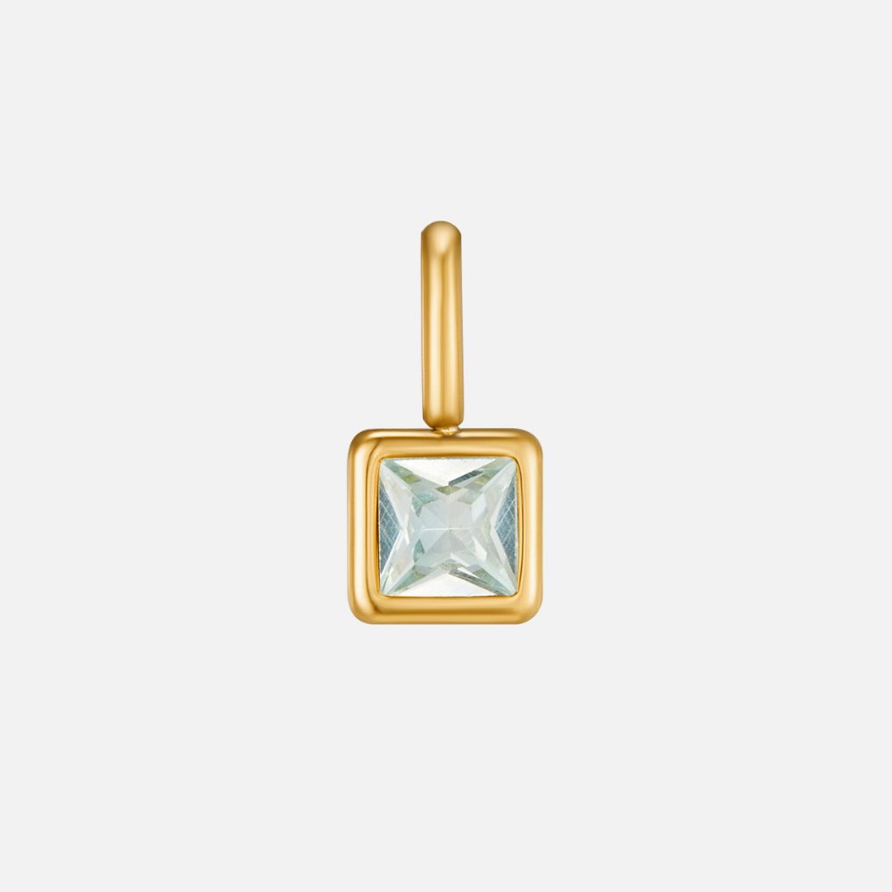 Square-Bezel Necklace by Eleanor Vale