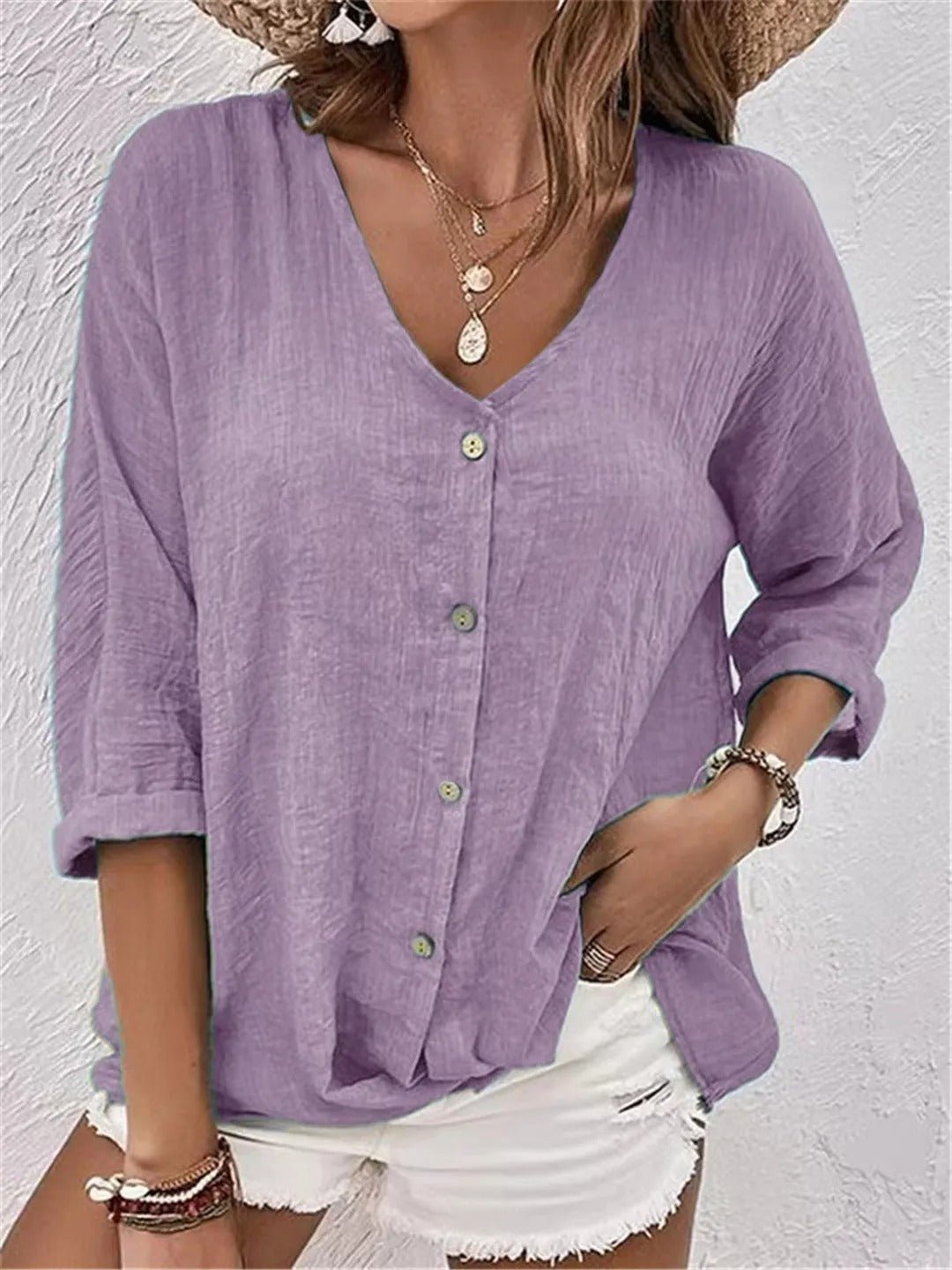 Cotton-Linen Top by Eleanor Vale