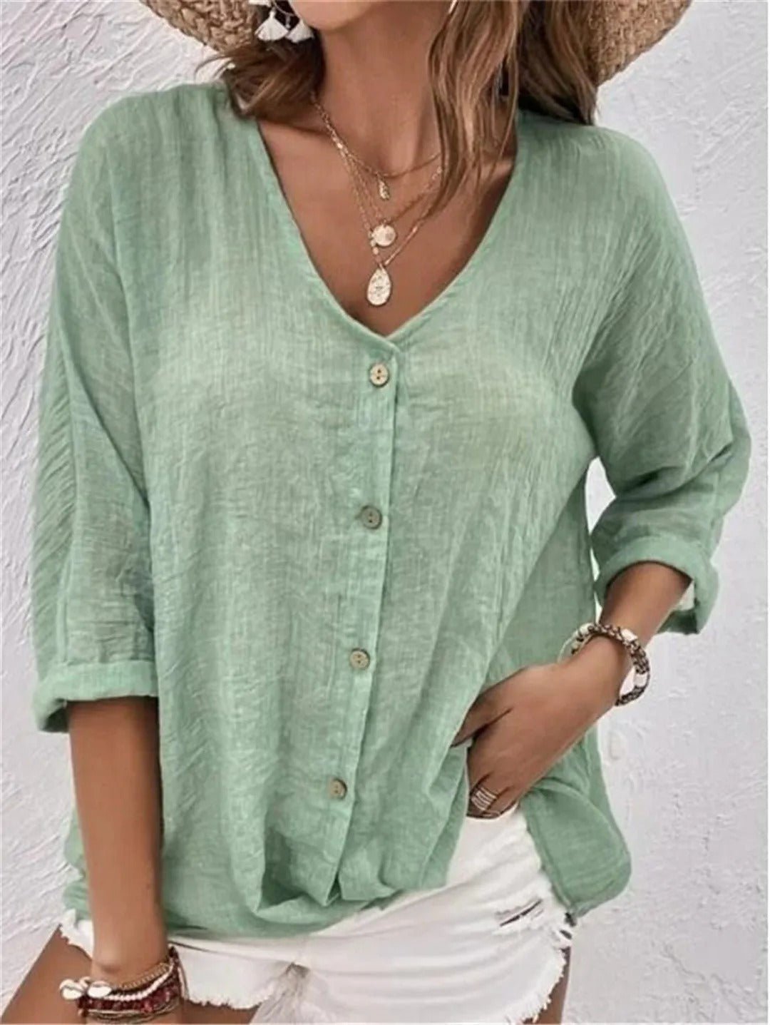 Cotton-Linen Top by Eleanor Vale