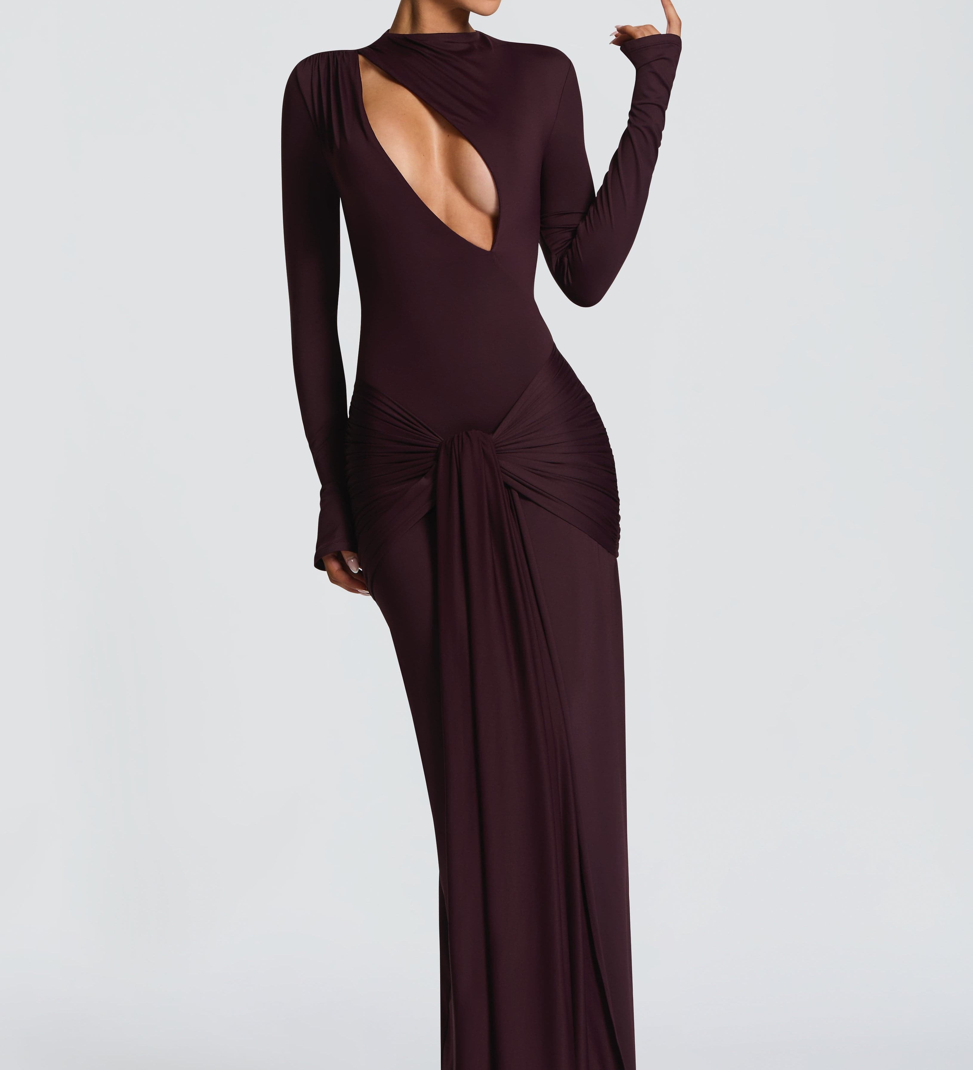Curved-Cutout Maxi Dress by Eleanor Vale