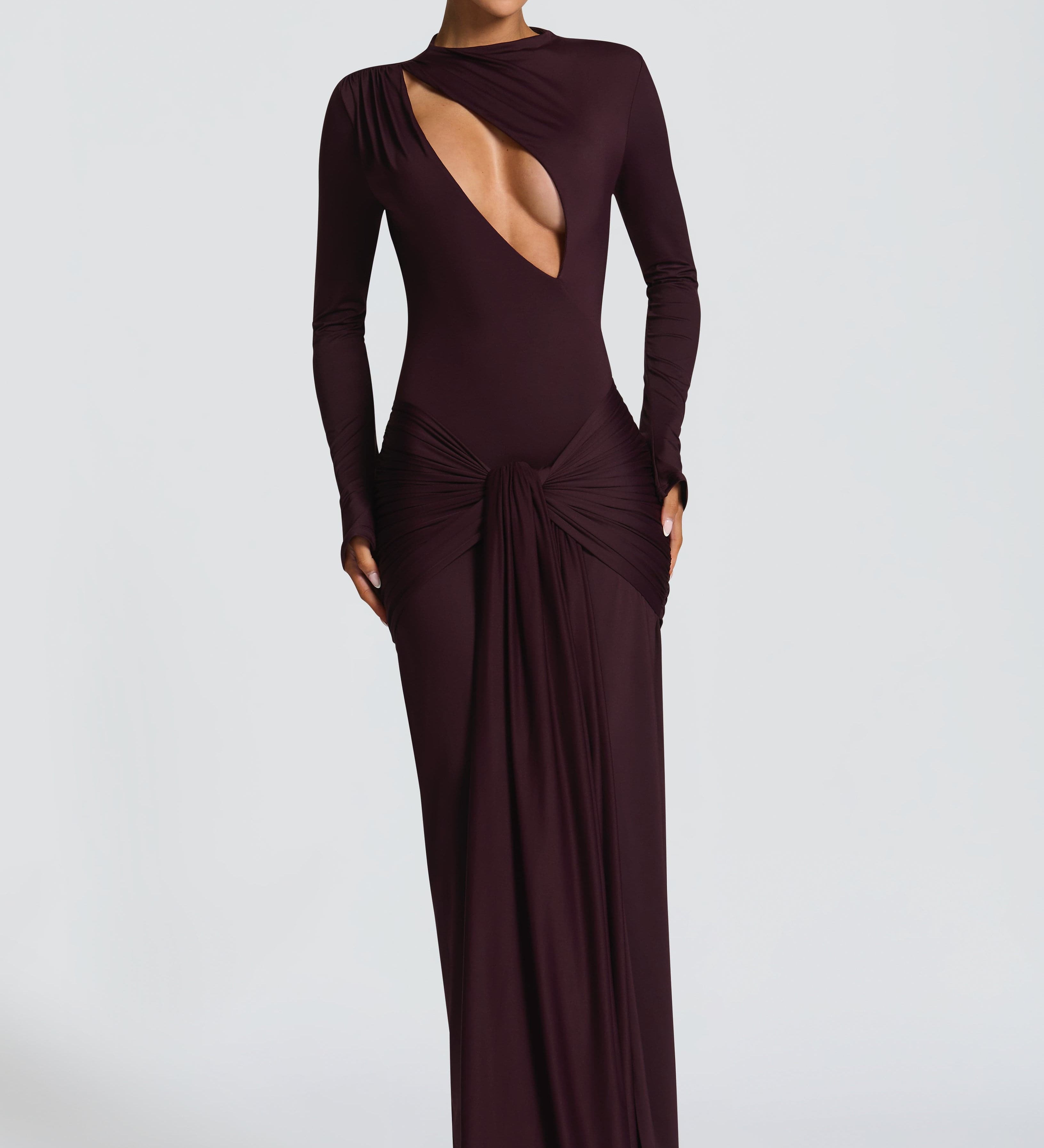 Curved-Cutout Maxi Dress by Eleanor Vale