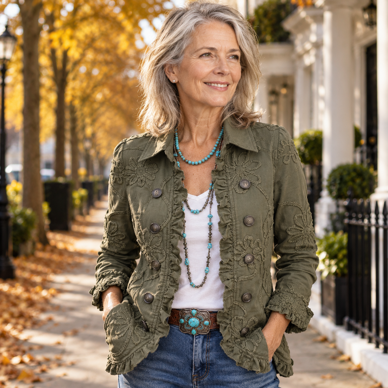 Kamberly - Utility-Embroidered Jacket