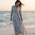 Apricot-Bloom Maxi Dress by Eleanor Vale