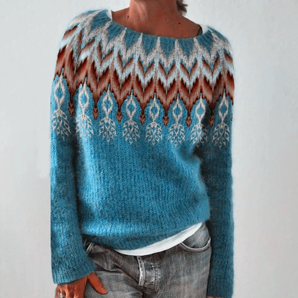 Chevron-Knit Jumper by Eleanor Vale